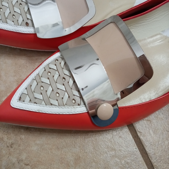 Stunning Pollini woven flats size 9 - Picture 2 of 10